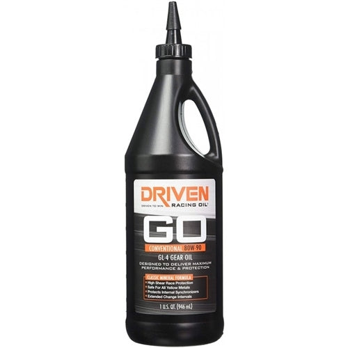 GO 80W-90 Conventional GL-4 Driven Racing Gear Oil, 1 Quart