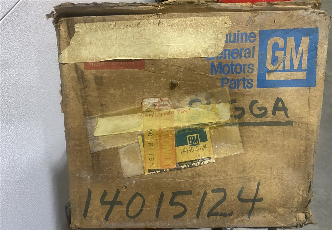 1980 - 1981 Chevy Impala Header Panel, Original GM NOS, 14015124, Angle 9