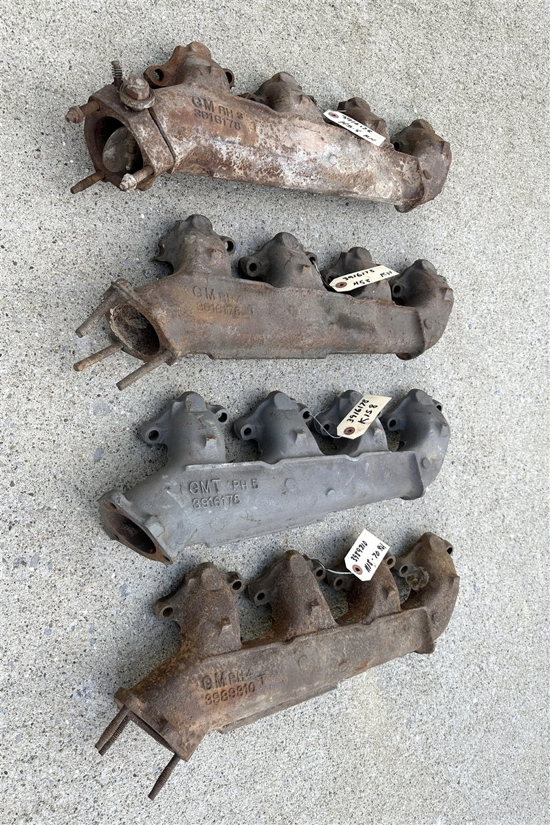 1967 - 1970 Chevelle or Nova Exhaust Manifold Right Hand, Big Block, Original GM Used, Angle 3