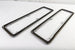 1968 - 1972 Nova Super Sport Hood Louvers Ornament Bezel Ring Trims Set, Original GM NOS, Angle 5