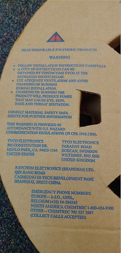 1/2" Diameter, Heat Shrink Wrap Tubing Sleeve, Sold Per Foot, Angle 3