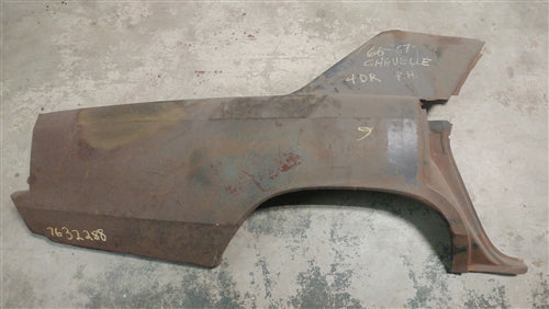 1966 - 1967 Chevelle Full Quarter Panel, RH NOS GM 7632288