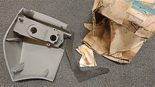 1968 Chevelle POST Model Rear Quarter Panel Tail Light Extension, Left Hand GM NOS, Angle 4