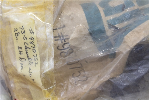 1973 - 1975 Chevelle Door Rubber, Right Hand Original GM NOS, Angle 2