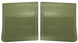 NOS Chevrolet Rear Contour Rubber Floor Mats, GM # 993671 Green, Angle 2