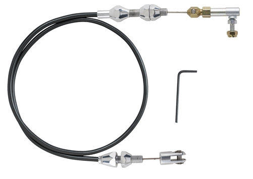 Lokar Hi-Tech Black Braided Stainless Steel 24" Universal Throttle Cable