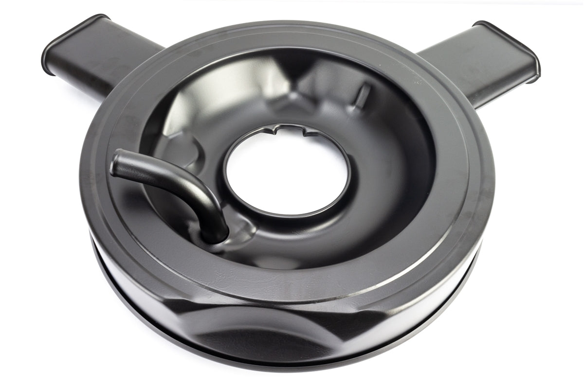 1970 - 1972 Nova Air Cleaner Element Filter Kit, Dual Snorkel, Black Lid, Angle 6
