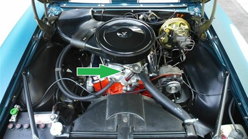1966 - 1967 Chevelle and Nova Positive Crankcase Ventilation PCV Valve 327, Screw-In Style, Angle 5