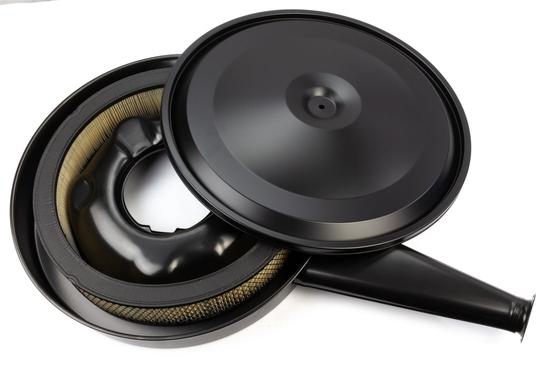 1966 - 1967 Chevelle Original Style Air Cleaner Assembly with Element Filter and Black Lid