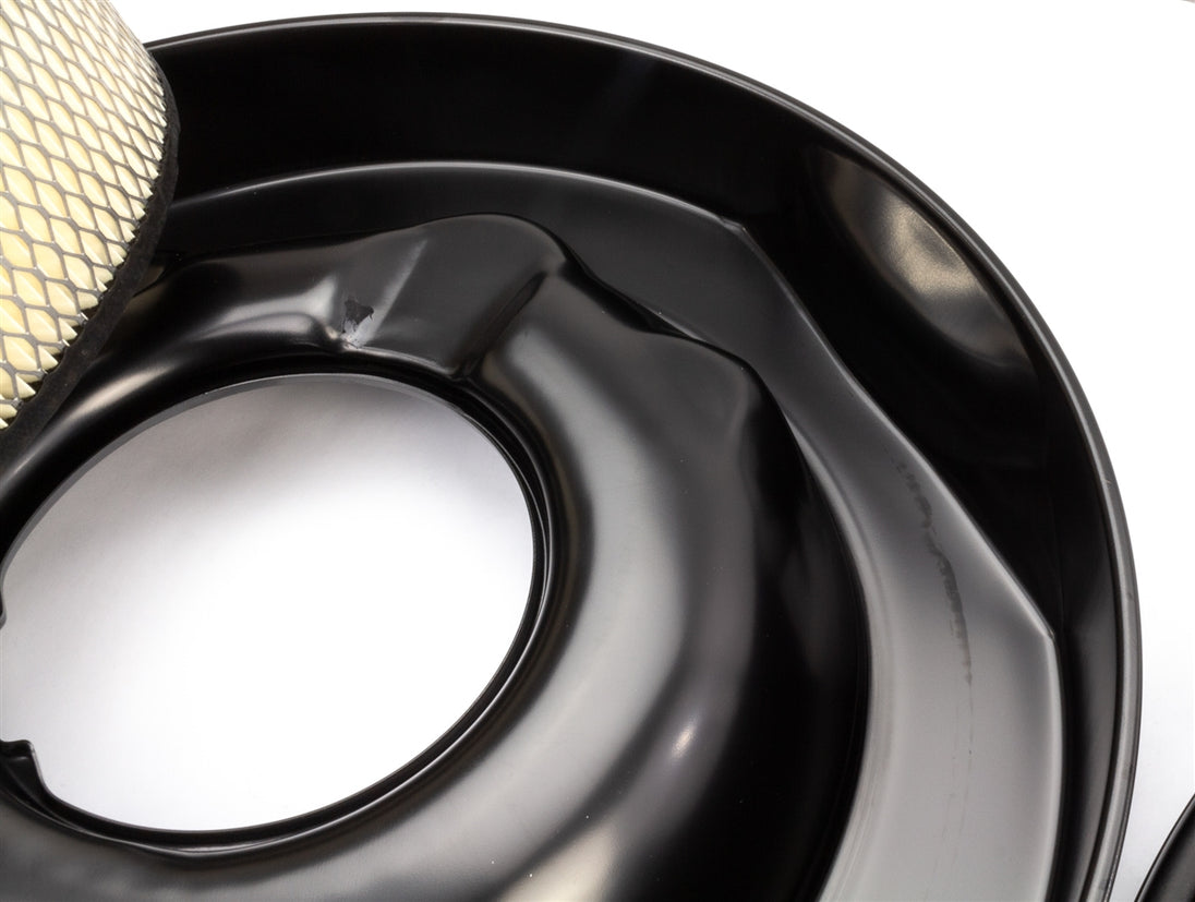 1966 - 1967 Chevelle Original Style Air Cleaner Assembly with Element Filter and Black Lid, Angle 3