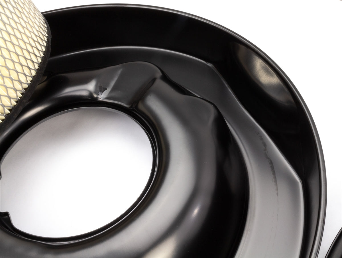 1966 - 1967 Chevelle Original Style Air Cleaner Assembly with Element Filter and Black Lid, Angle 3