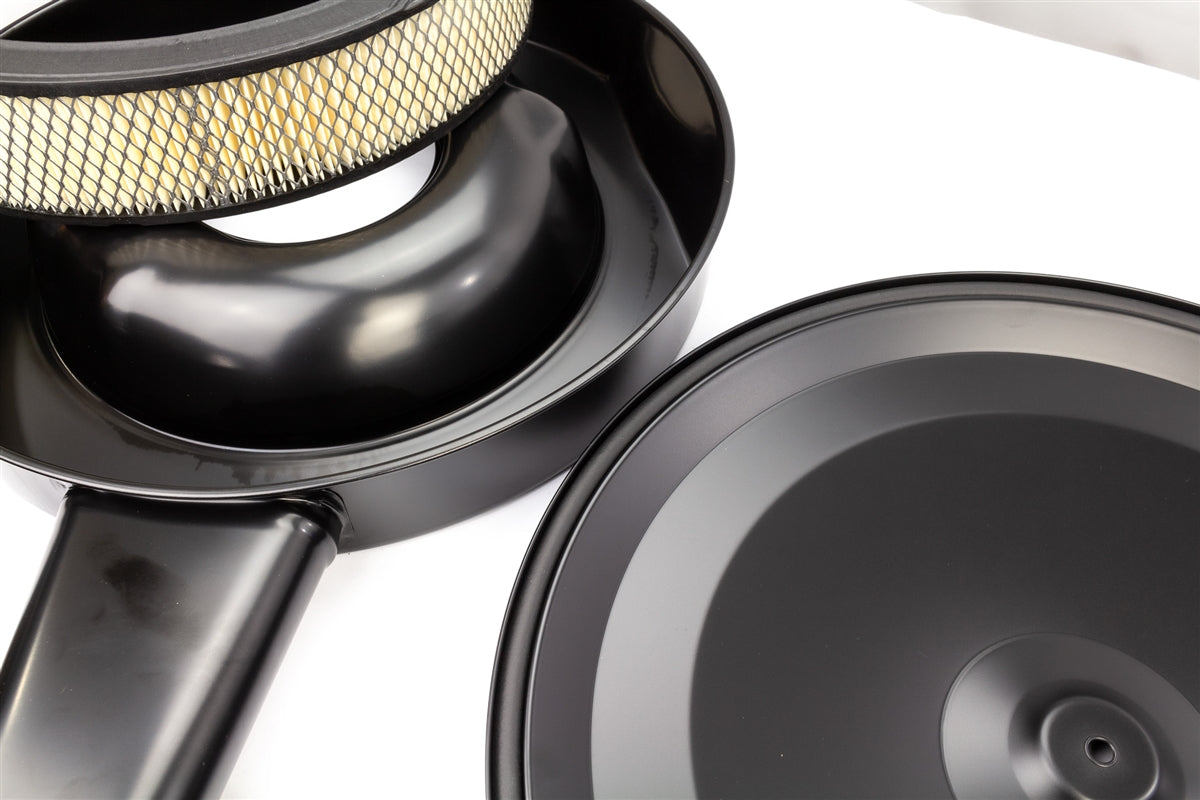 1966 - 1967 Chevelle Original Style Air Cleaner Assembly with Element Filter and Black Lid, Angle 5