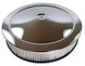 Replacement Style Chrome Air Cleaner Breather Assembly with Drop Base, 14 Inch