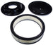 Chevelle or Nova BLACK Air Cleaner Breather Assembly with Drop Base, 14 Inch, Angle 2