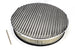 Air Cleaner Assembly, Round Open Element, POLISHED ALUMINIUM Finned Classic Ribbed Design