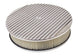 Air Cleaner Assembly, Round Open Element, POLISHED ALUMINIUM Finned Classic Ribbed Design, Angle 6