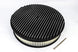 Air Cleaner Assembly, Round Open Element, BLACK ALUMINIUM Finned Classic Ribbed Design