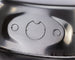 Air Cleaner Assembly, Round Open Element, BLACK ALUMINIUM Finned Classic Ribbed Design, Angle 5