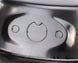 Air Cleaner Assembly, Round Open Element, BLACK ALUMINIUM Finned Classic Ribbed Design, Angle 5