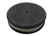 Air Cleaner Assembly, Round Open Element, BLACK ALUMINIUM Finned Classic Ribbed Design, Angle 6