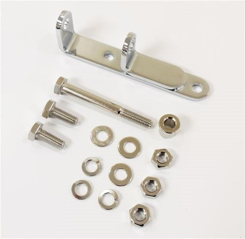 1966 - 1968 Alternator Bracket, Small Block with Headers, Lower, Chrome