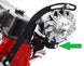 1966 - 1968 Chevelle and Nova Lower Alternator Bracket, Small Block with Headers, Black, Angle 2