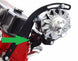 1966 - 1968 Chevelle and Nova Lower Alternator Adapter Bracket, Small Block with Headers, Black, Angle 2