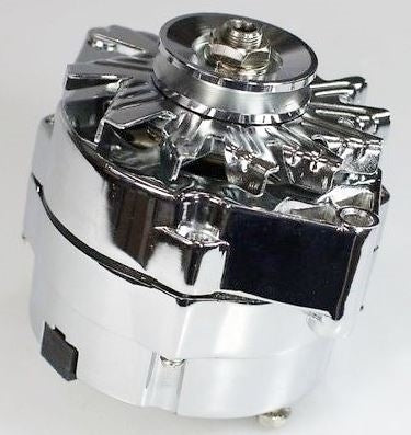 CHROME PLATED Alternator, 100 Amp, 1 Wire