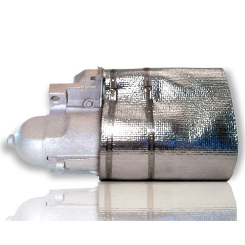 Strap On Starter Heat Shield Barrier, Non-Conductive Reflective Mylar