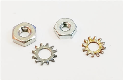 1964 - 1972 Starter Motor Solenoid Terminal Nut and Star Washer Set