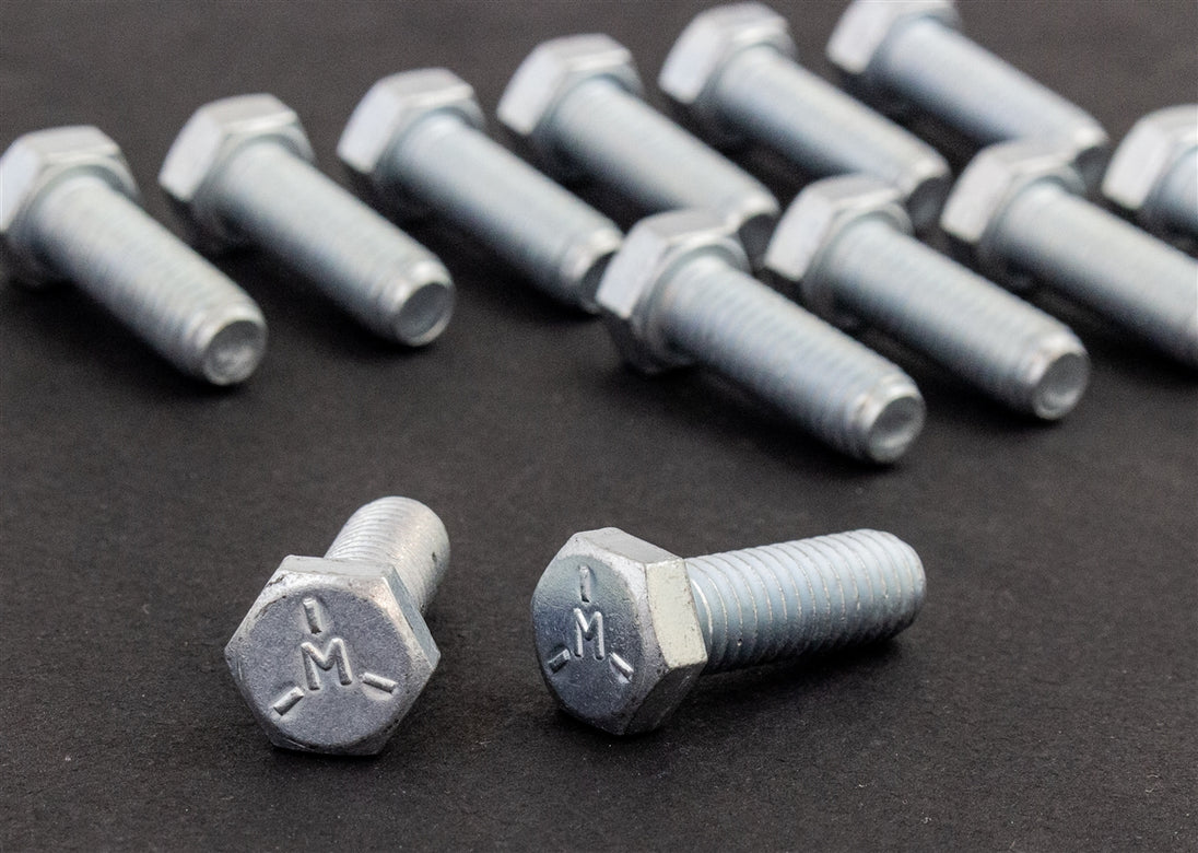 1966 - 1972 Chevelle or Nova Small Block Chevy Aluminum Intake Manifold Bolts Set, Angle 2