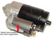 Starter Solenoid Heat Shield, Stainless Steel, Angle 2