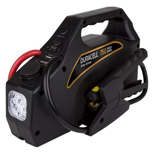 The Duracell 750 Peak Amp Portable Power Jump Starter with USB Charging