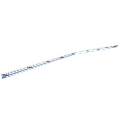 1966 Chevelle Hood Lip Chrome Trim Moulding, Angle 4