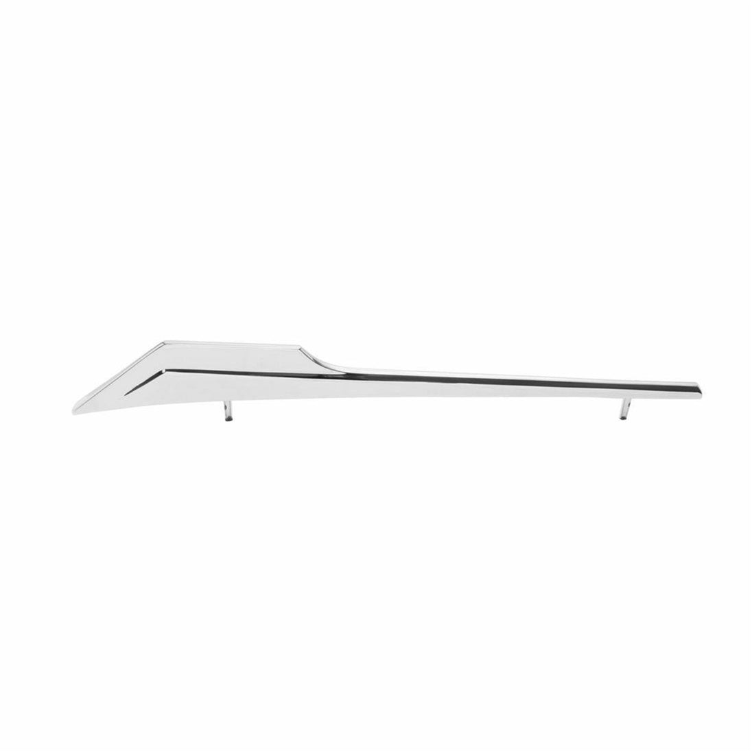 a 1966 Chevelle Hood Spear Windsplit Chrome Trim Molding, Angle 2