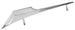 a 1966 Chevelle Hood Spear Windsplit Chrome Trim Molding, Angle 4