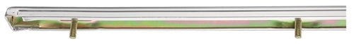 1967 Chevelle Front Hood Lip Chrome Molding, Angle 3