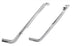 1968 Chevelle Front Fender Edge Eyebrow Chrome Trim Moldings, Pair, Angle 2