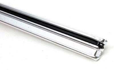 1968 Chevelle Rear Body Tail Light Panel UPPER Molding with Clips, Angle 2