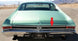 1968 Chevelle Rear Body Tail Light Panel UPPER Molding with Clips, Angle 3