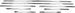 1969 Chevelle Malibu Lower Body Side Chrome Molding Trim Kit, 8 Piece Set, Angle 2