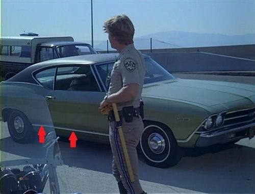 1969 Chevelle Malibu Lower Body Side Chrome Molding Trim Kit, 8 Piece Set, Angle 3