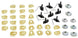 1969 Chevelle Malibu Lower Body Side Chrome Molding Trim Kit, 8 Piece Set, Angle 4