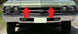 1968 - 1969 Chevelle Header Panel Upper Grille Chrome Trim Molding, Angle 2