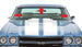 1968 - 1972 Chevelle Coupe Front Windshield Chrome Moldings, 3 Piece Set, Angle 2