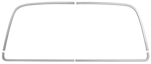 1968 - 1972 Chevelle Rear Window Chrome Modings, Hardtop 4 Piece Set