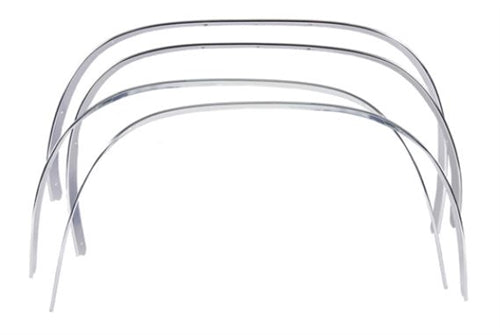 1970 - 1972 Chevelle Wheel Well Moldings Set, Chrome, GM Official Licensed