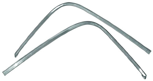 1966 - 1967 Chevelle Convertible Top Pinchweld Moldings, Pair
