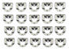 1966 - 1967 Chevelle Molding Clips Set, Rear Window, Angle 2