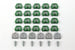 1964 - 1967 Chevelle Windshield Chrome Moulding Clips Set, 32 Pieces